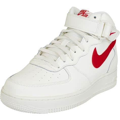 nike air force 1 mid rot weiß|Nike Air Force 1 stockx.